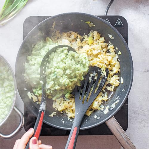 Foto von Westmark Schaumlöffel/Schöpf-/Abseihlöffel, Länge: 32,2 cm, Gallant, Schwarz/Rot, 29502270