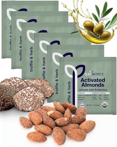 Image of Sunbiotics Activated Organic Sprouted Almonds - Truffle & Herb, Pack of 6