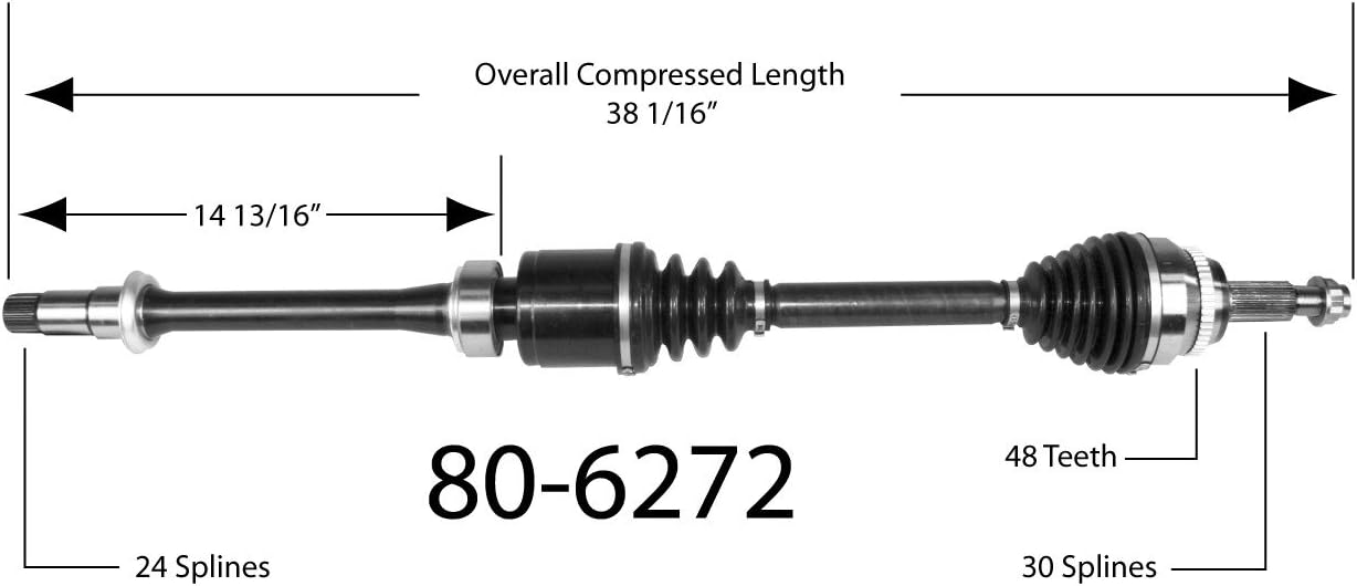 Empi 806272 CV Joint HalfShaft Assembly Automotive