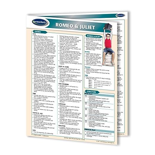 Romeo & Juliet - Literature Quick Reference Guide by Permacharts
