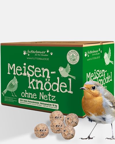 Futterbauer Meisenknödel 200 Stück ohne Netz, Hochwertige...