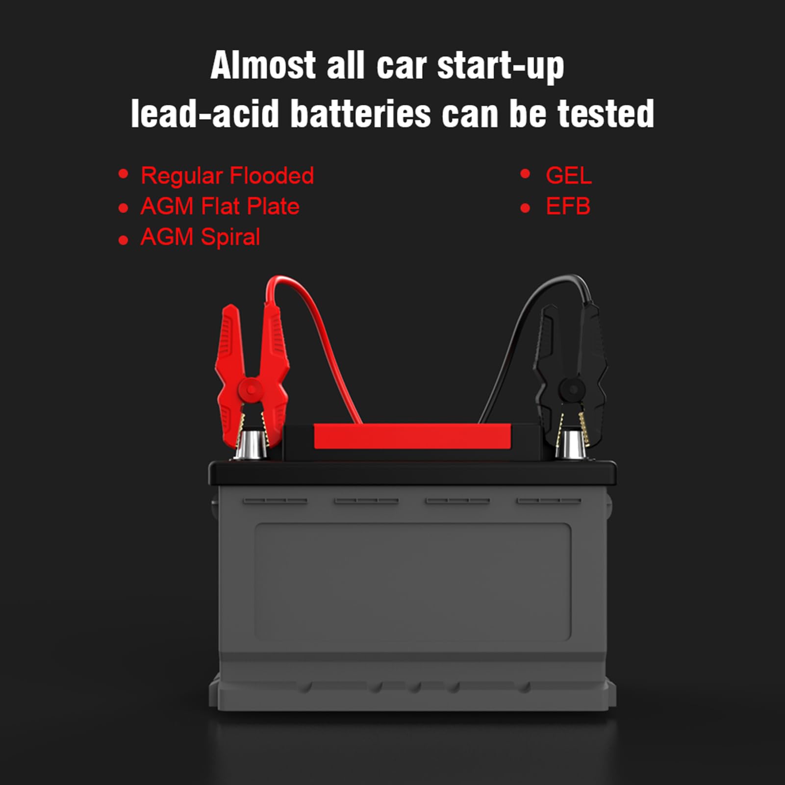 Testeur de batterie de voiture KW710 100-2000CCA Testeur d'alternateur automobile Analyseur de batterie automatique numérique Testeur de système de démarrage de charge pour