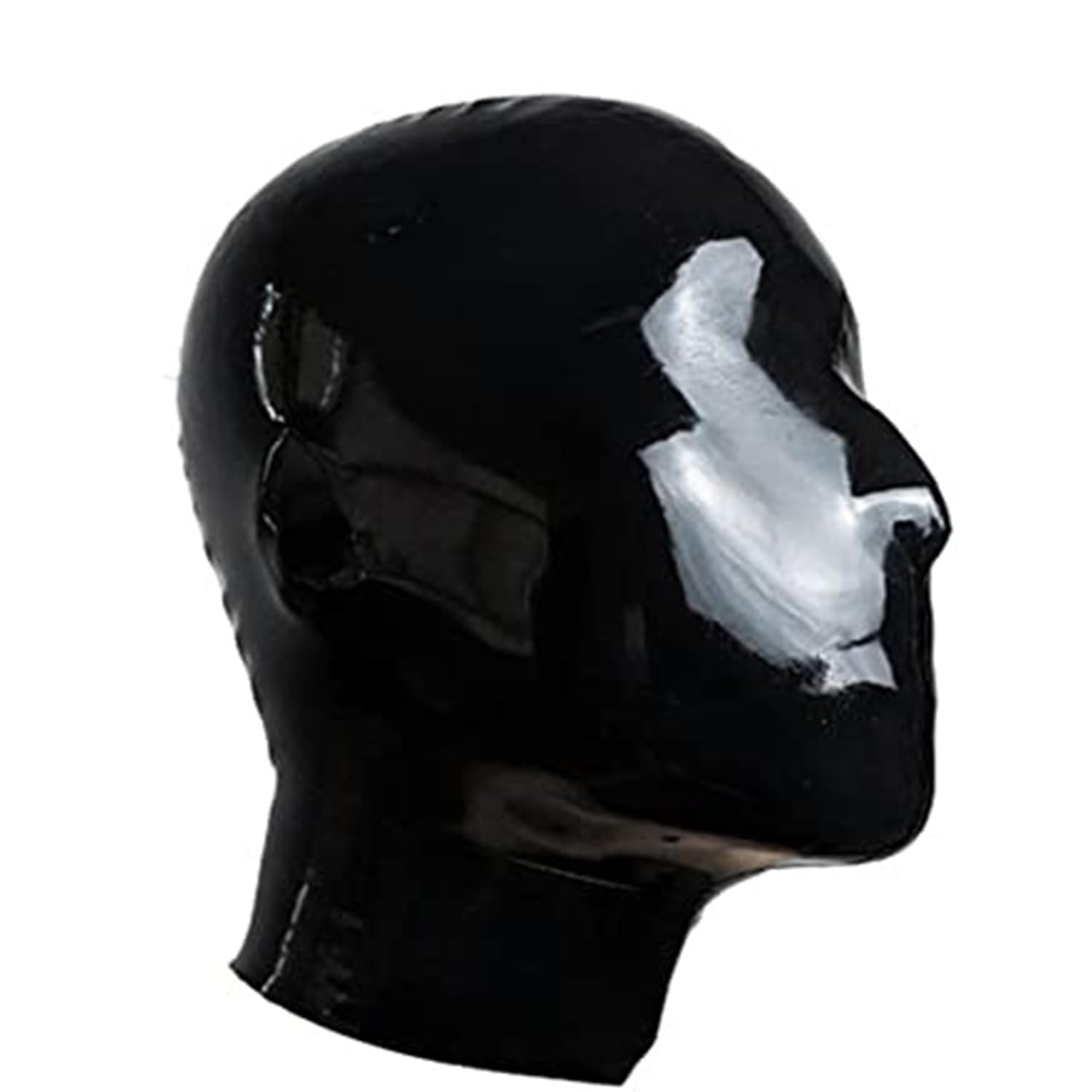 WXLPCGO BDSM Latex Hood All Inclusive Rubber Head Mask for Unisex Natural latex Handmade Special Cool Club Cosplay(Size:XXL-73CM)