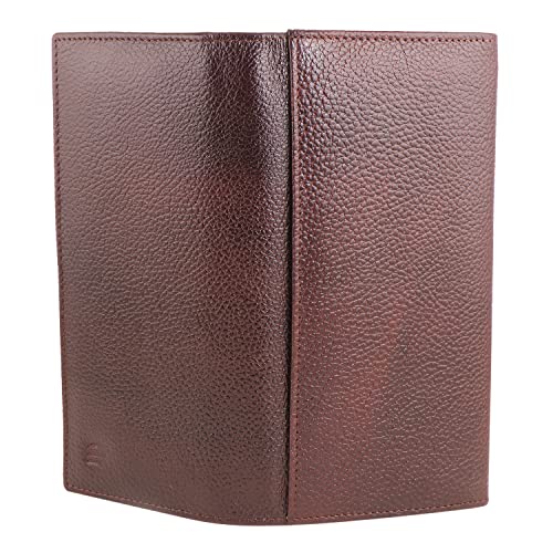 Image of Clutch /Wallet for Women's Black Leather | Zipper Pocket /Card Holder with Magnetic Button Closure Ladies Purse Bifold Hand Wallet Money Purse Daily Use (3805-BLK) (Brown)