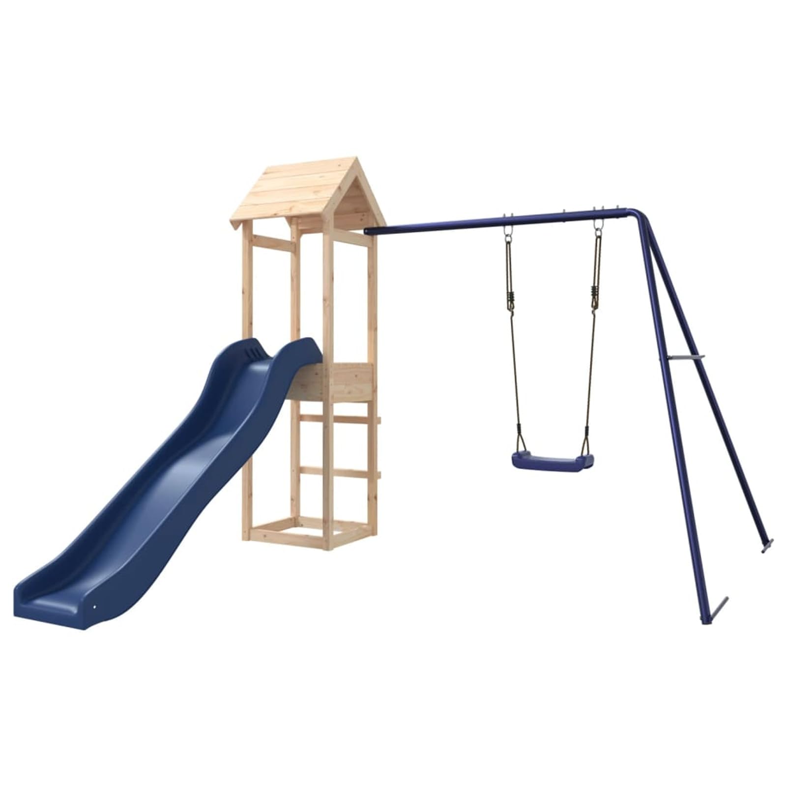 Parque Infantil de Exterior Casitas De Madera Infantiles Madera Maciza de Pino Columpio Jardin Exterior NiñOs