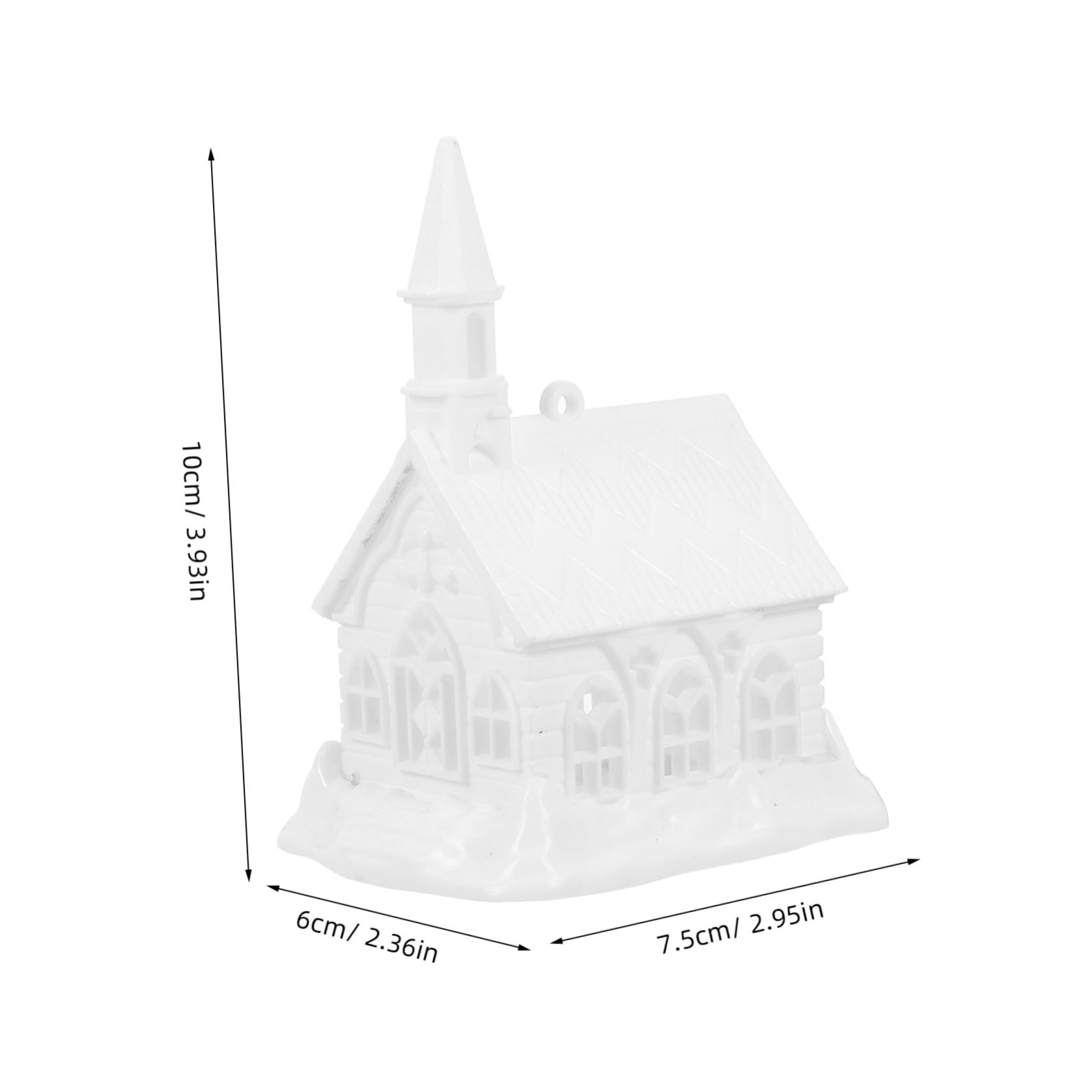 BESPORTBLE Plastic Material Mini Model House Christmas Decor for Garden Home Office