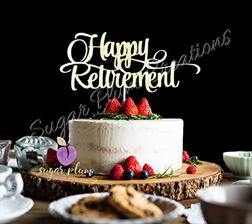 Sugar Plum CreationsHappy Retirement Cake Topper
