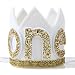 Baby Crown for 1st Birthday - First Birthday Party Headband, Glitter Crown