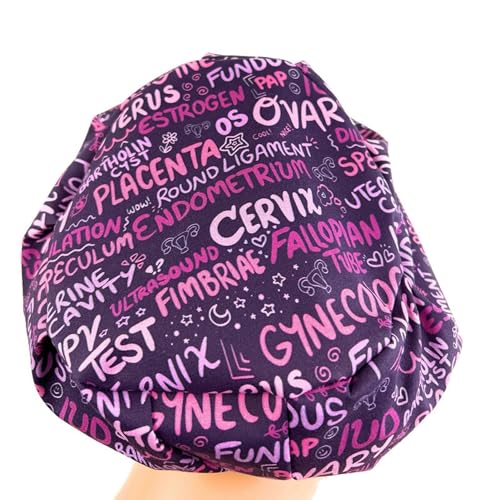 Gorro quirúrgico bouffant Euro para enfermera burdeos miniatura 2