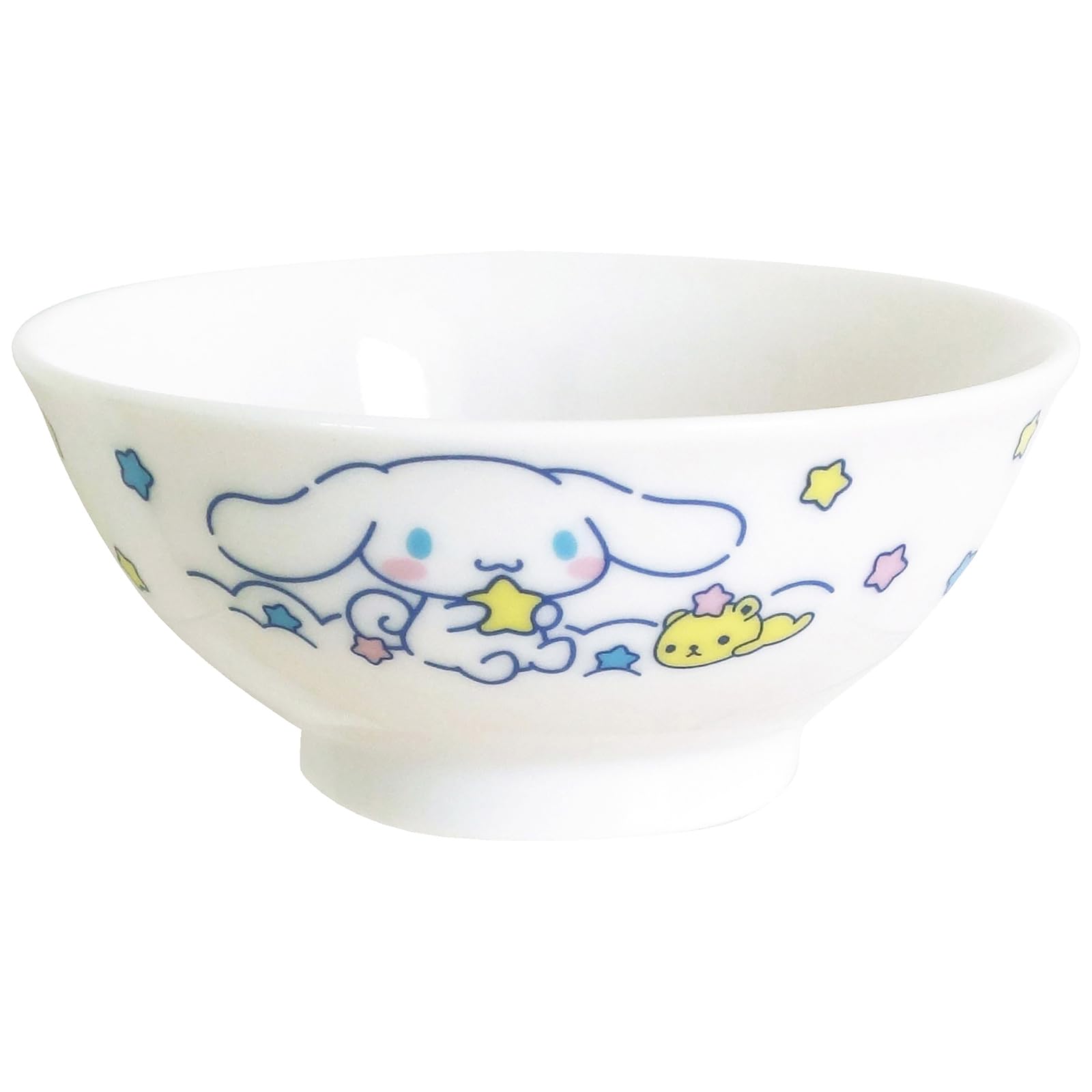 Sanrio (SANRIO) "Cinnamoroll" Children's Tableware, Rice Bowl, Approx. 11 cm, Microwave and Dishwasher Safe, Goods, Miscellaneous, Star Design, Made in Japan, 319110 : Home & Kitchen