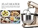 MURENKING Stand Mixer MK36 500W 5-Qt 6-Speed Tilt-Head Kitchen Food Mixer with Accessories (Champagne)