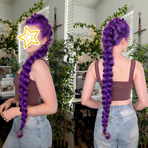 Image of Purple Temporary Hair Dye Wax Natural Instant Hair Color Wax Pomades 4.23 oz,Hair Styling Clay for Party, Cosplay, Halloween,Christmas