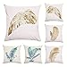 JWEK Fodera per Cuscino 6 Set di Divano Abbraccio Federa Ali d'Angelo Super Morbida e Federa Decorazione della casa Federa 45X45 cm