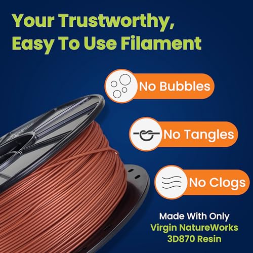 Image of 3D-Fuel Tough Pro PLA+ Filament for 3D Printing, Made in, Metallic Copper