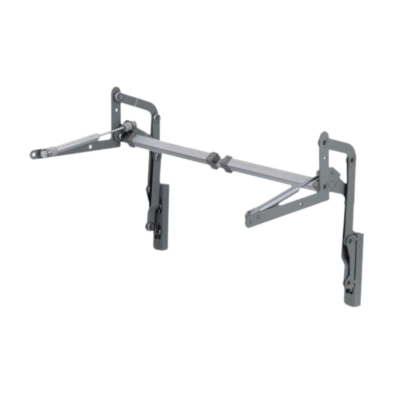 Bisagras para Puertas de Gabinete de Estructura Plegable Neumática Accesorio con Brazo Elevador Vertical Y Soporte Fuerte Montaje Fácil Y Larga Durabi, Gris con Búfer
