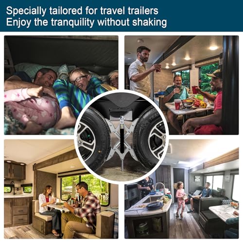 Image of RV X Chocks Wheel Stabilizer for Travel Trailers, RV X-Shaped Wheel Chocks