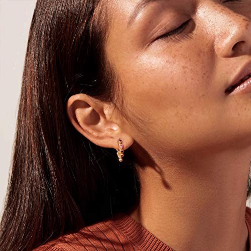 Myears Women Huggie Earrings Gold Hoop Bead Ball Turquoise Dangle 14K Gold Filled Small Simple Hypoallergenic Everyday Jewelry #TOP1