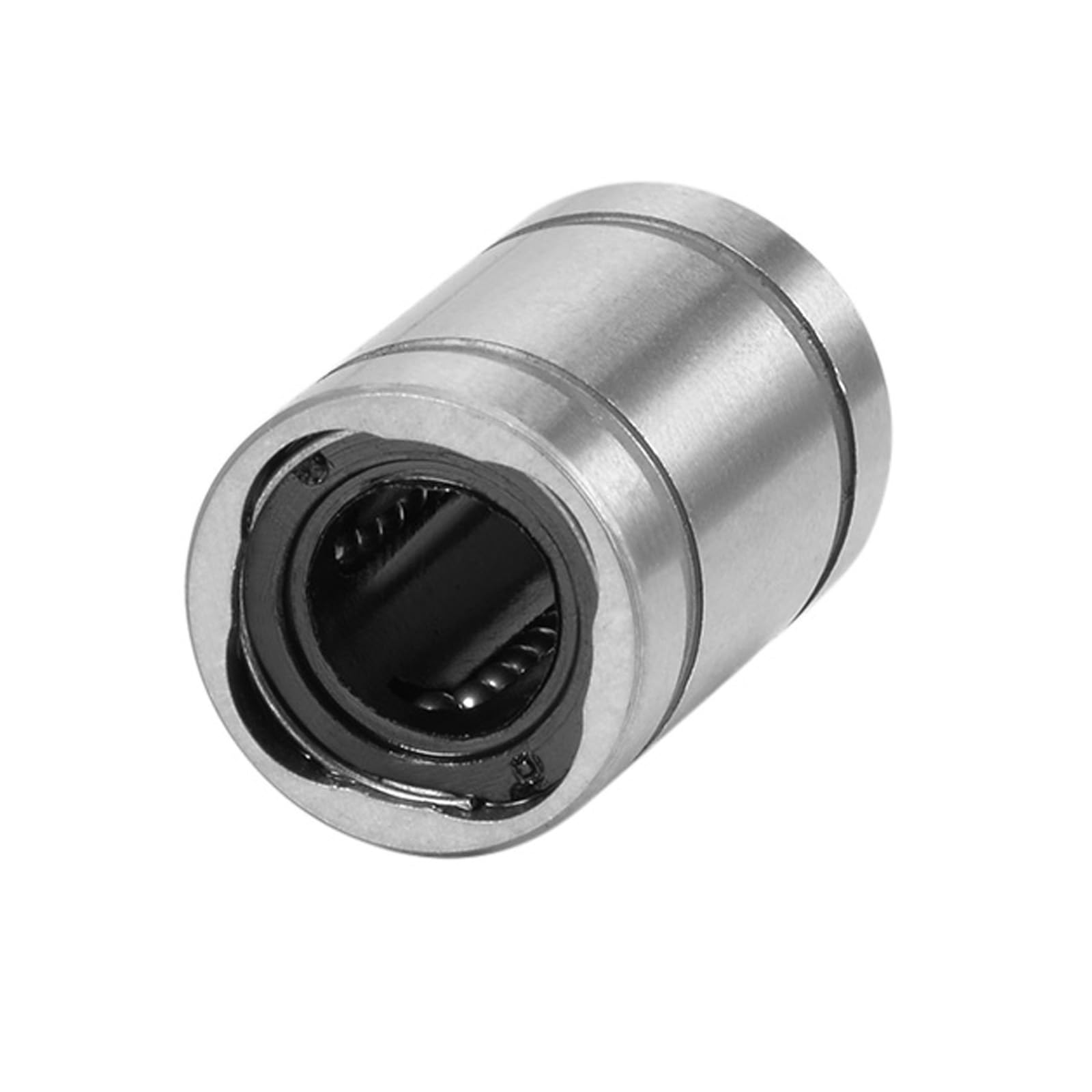 QUARKZMAN 24Pcs Cojinetes de Bolas Lineales Lm5Uu Diámetro de Perforación de 5mm Diámetro Exterior de 10mm Longitud de 15mm para Cnc Impresora 3D