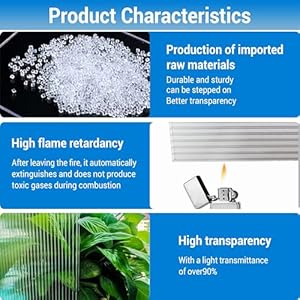 12 pcs 2 x 6 x 024 polycarbonate greenhouse panels twin wall polycarbonate panels impact resistance clear sheets greenhouse panels uv protection waterproof for garden and greenhouse  urban country home decor