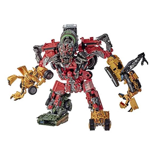 Transformers Toys Studio Series 69 Revenge of The Fallen Devastator Constructicon Action Figures 8-Pack - Kids Ages 8 and Up, 14-inch