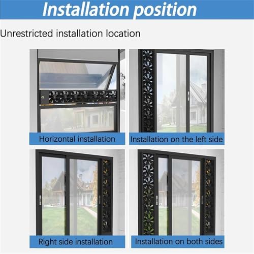 Window Exhaust Fan, Adjustable Speed 0-2800 RPM, Vertical Ventilation for Home, Kitchen, Bedroom