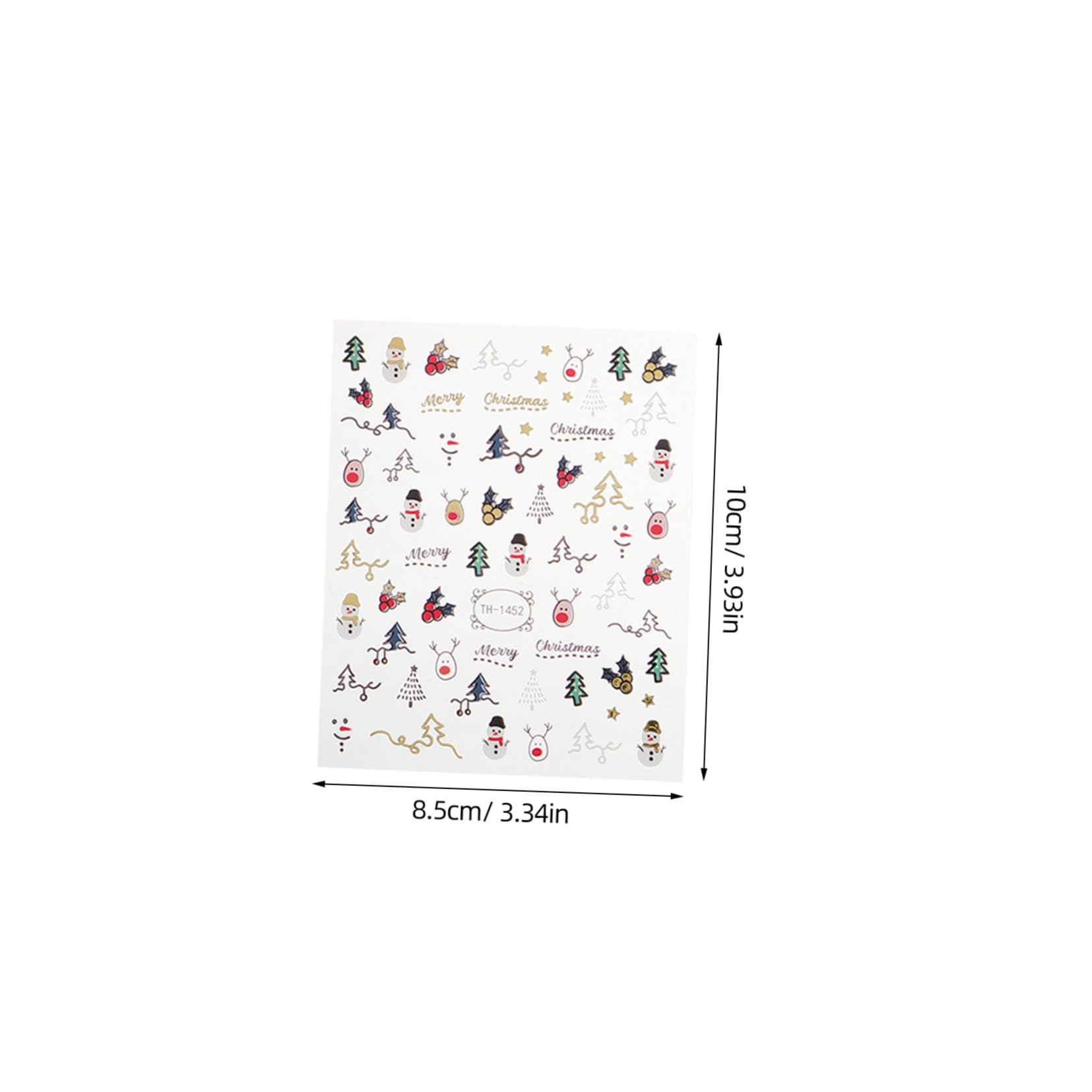 50 Fogli Adesivi Unghie Natale Termico Decorazioni Feste Nail Art Autoadesivi Manicure Facili da Usare Design Variegati Charm Festivo