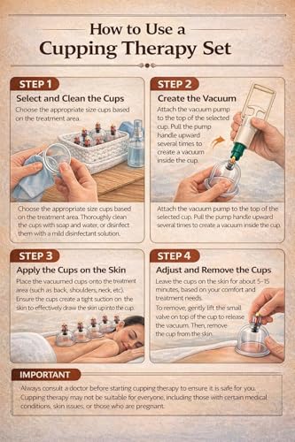 Image of HIJAMA Cupping Kit 12 Pcs Vacuum Cupping Set for Health Care Portable Body Relaxation Massage and Manual Therapy Cups for Pain Relief Magnetic Traditional Chinese Therapy Cupping