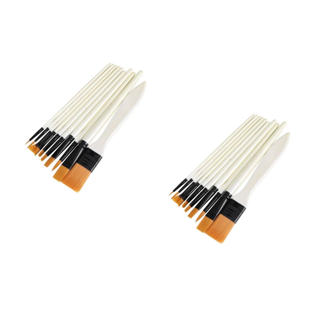 jojofuny 2 Set Nylon Con Per Ad Gouache E Acquerelli Facili E Comodi Tenere Per 10 Pezzi*2