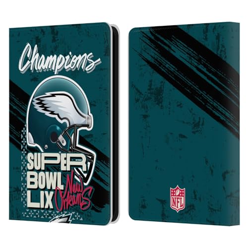 Étui Kindle 11 2022 NFL Eagles Head Case Designs en cuir format portefeuille pour liseuse