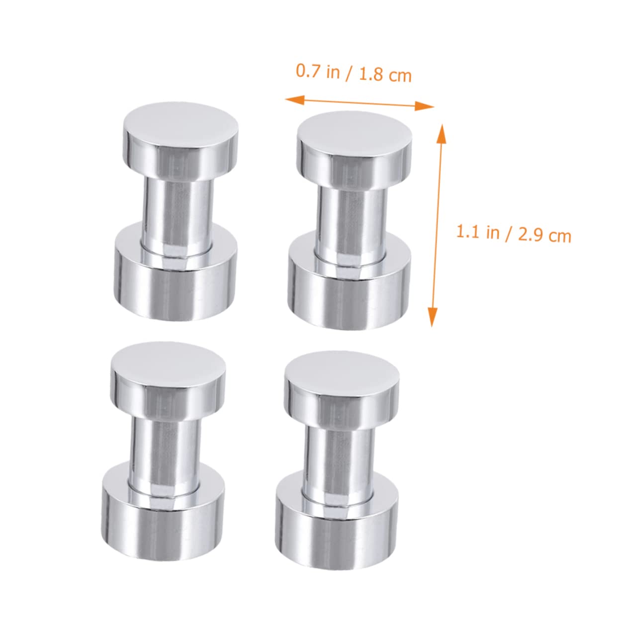 SHINEOFI 4piezas Ganchos Metálicos Para Toallas Unidades Para Baño Con Tornillos Fácil De Instalar Organizador De Hogar