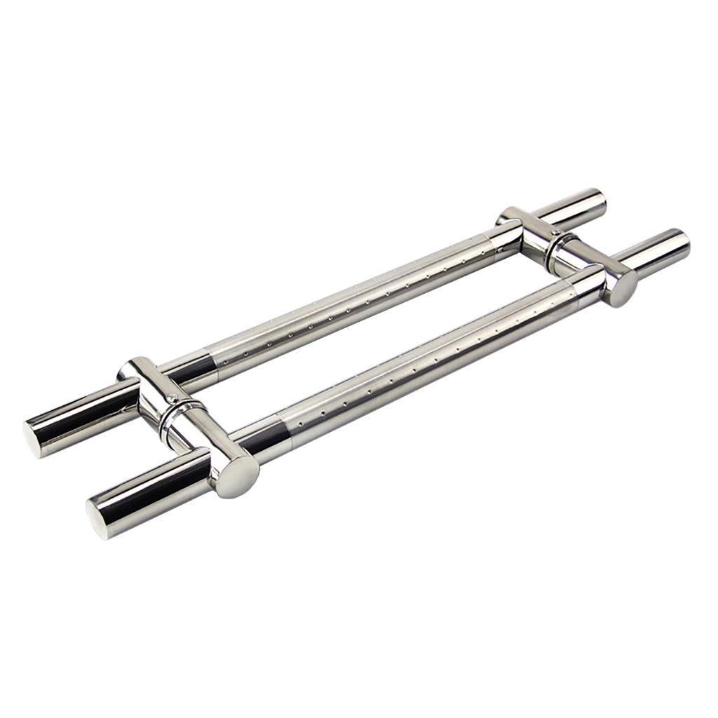 Poignée de porte de grange coulissante en bois tube rond inox 1200mm pour salon moderne