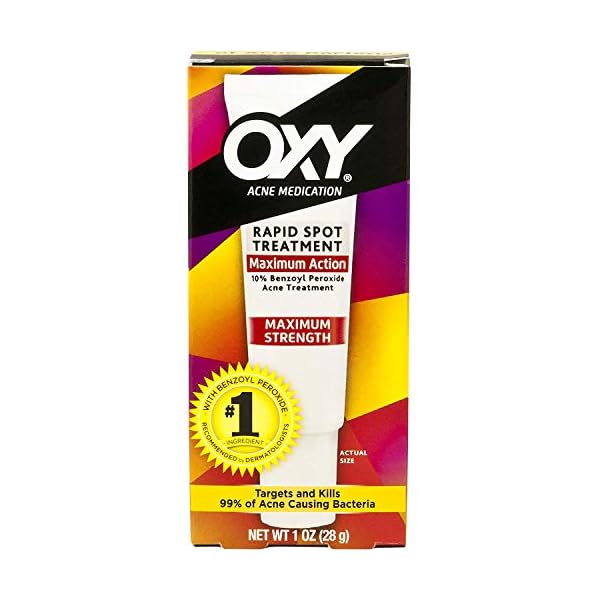 OXY Acne Medication Maximum Action Spot Treatment 0.82 oz (Pack of 3)