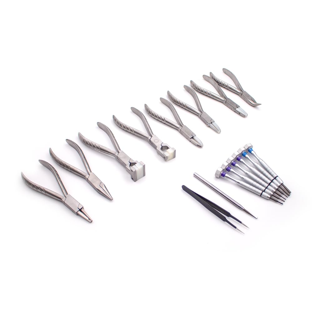 Toplionace Professionelles Brillenreparatur-Werkzeugset