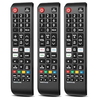 (Pack of 3) Replacement for Samsung TV Remote Control, Universal Compatible with All Samsung LCD LED HDTV 3D Smart TVs