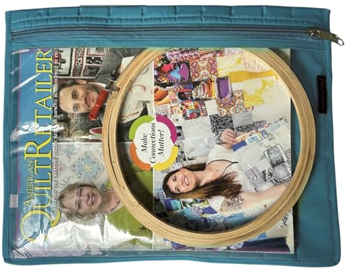 Image of Yazzii Travel Pouch - Portable and Multifuctional for Sewing Accessories, Crafting, Beading, & More - Aqua