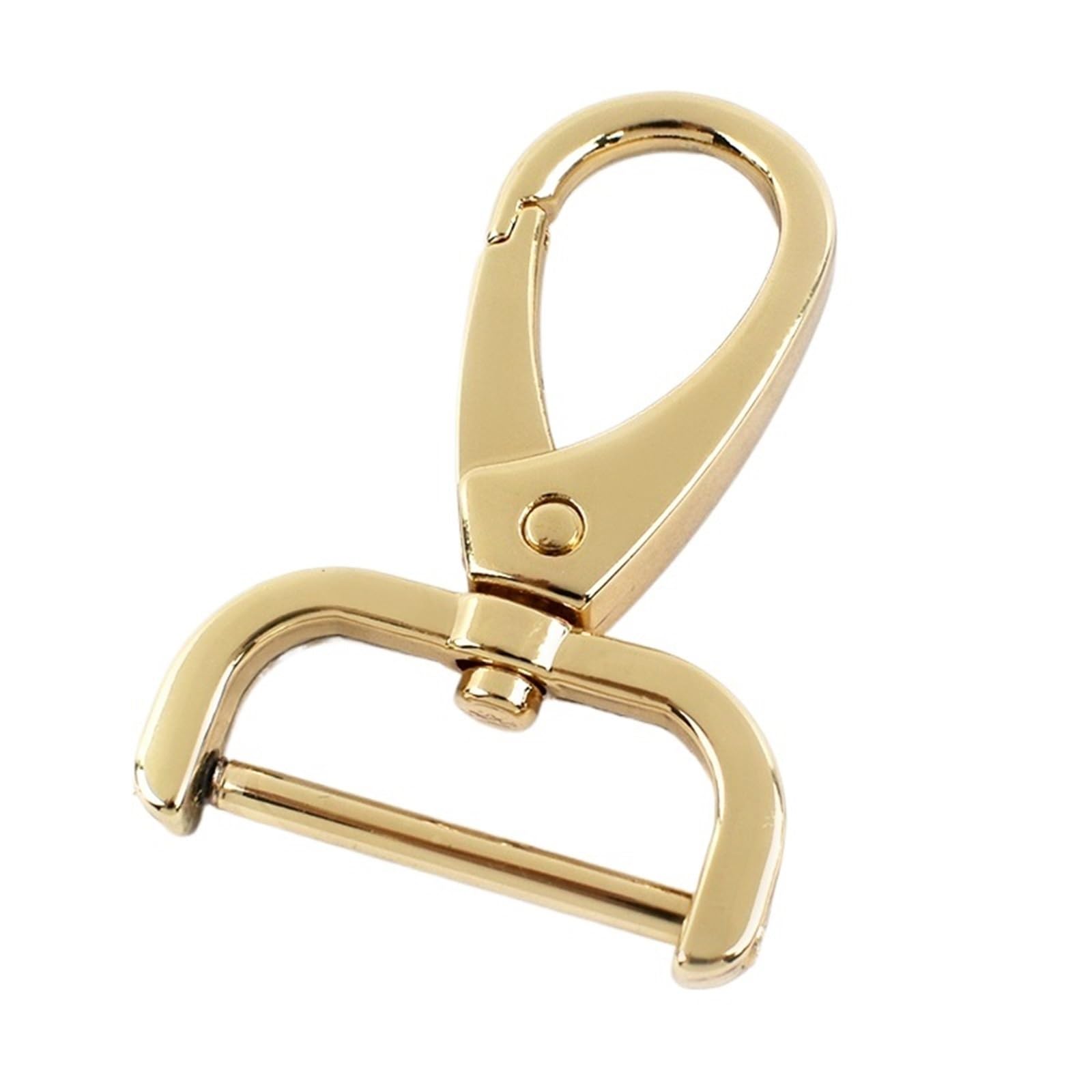 Cigpklo Lightgold Swivel Snap Hooks 5Pcs Detachable Bag Buckles For Strap 13-38Mm Metal Swivel Lobster Clasp Belt Webbing Diy(,38Mm)