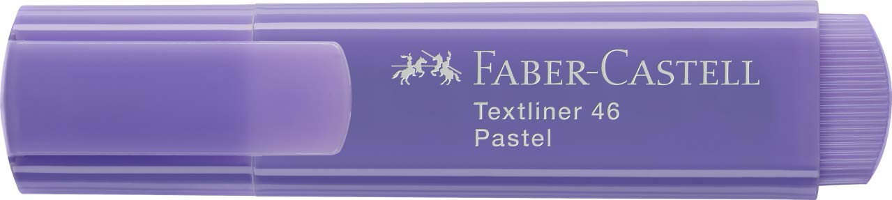 Faber-Castell Textliner 46 Textmarker, Pastelllila, 50 Stück