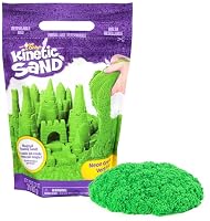 Kinetic Sand 907 g Grün im Beutel - original kinetischer Sand aus Schweden für kreatives Indoor-Sandspiel, erfüllt alle gesetzlichen Anforderungen, fördert die Feinmotorik, für Kinder ab 3 Jahren