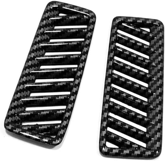 Upper Air Vent Cover Trims Compatible with Toyota Venza 2021 2022 2023 Dashboard Air Vent Trims Wind Outlet Cover Interior Car Accessories ABS 2PCS (Carbon Fiber Style)