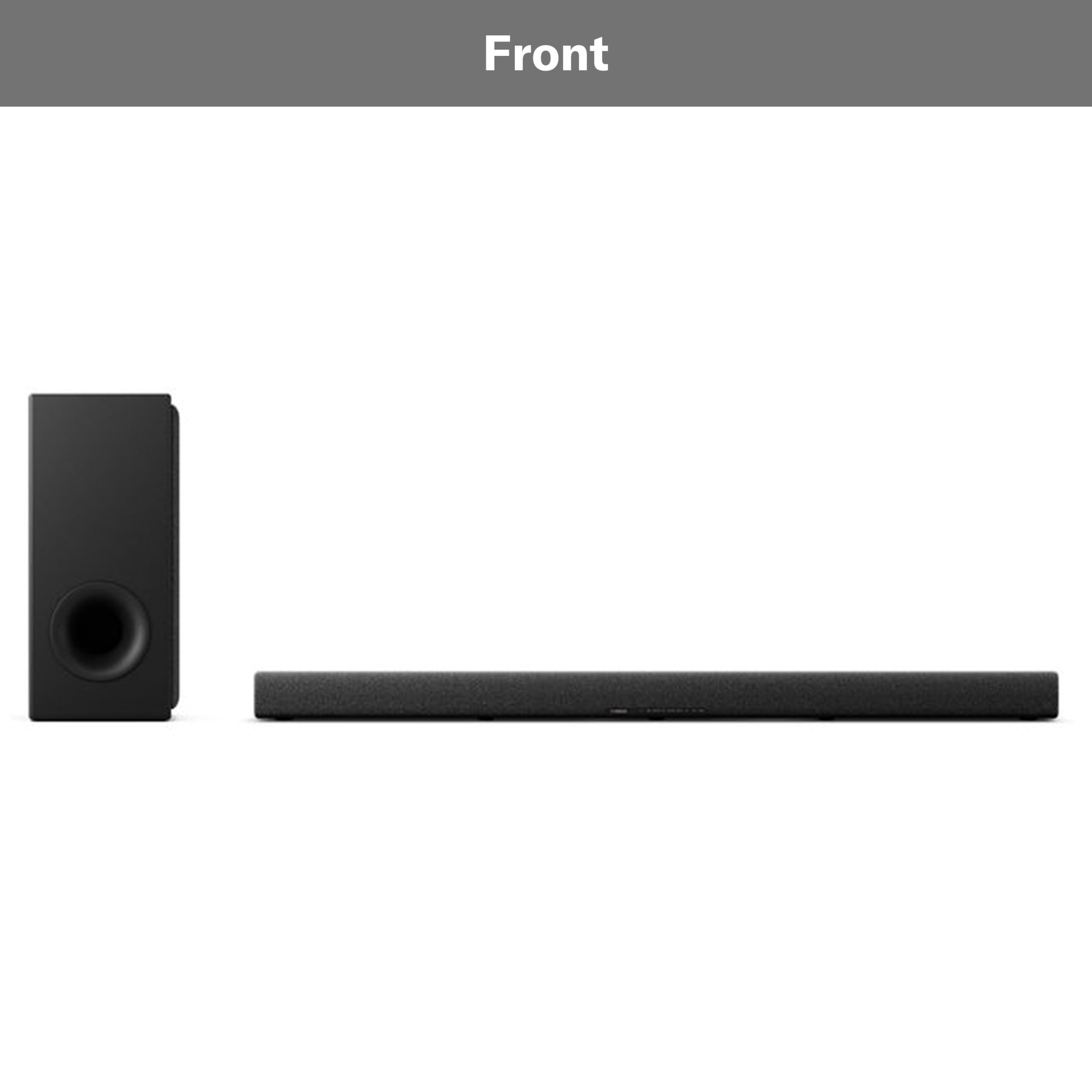 YAMAHA TRUE X BAR 50A Soundbar – Audio Surround Dolby Atmos, Alexa Integrata, Subwoofer Wireless, Clear Voice, HDMI eARC, Bluetooth, AirPlay 2, Spotify Connect – Nero