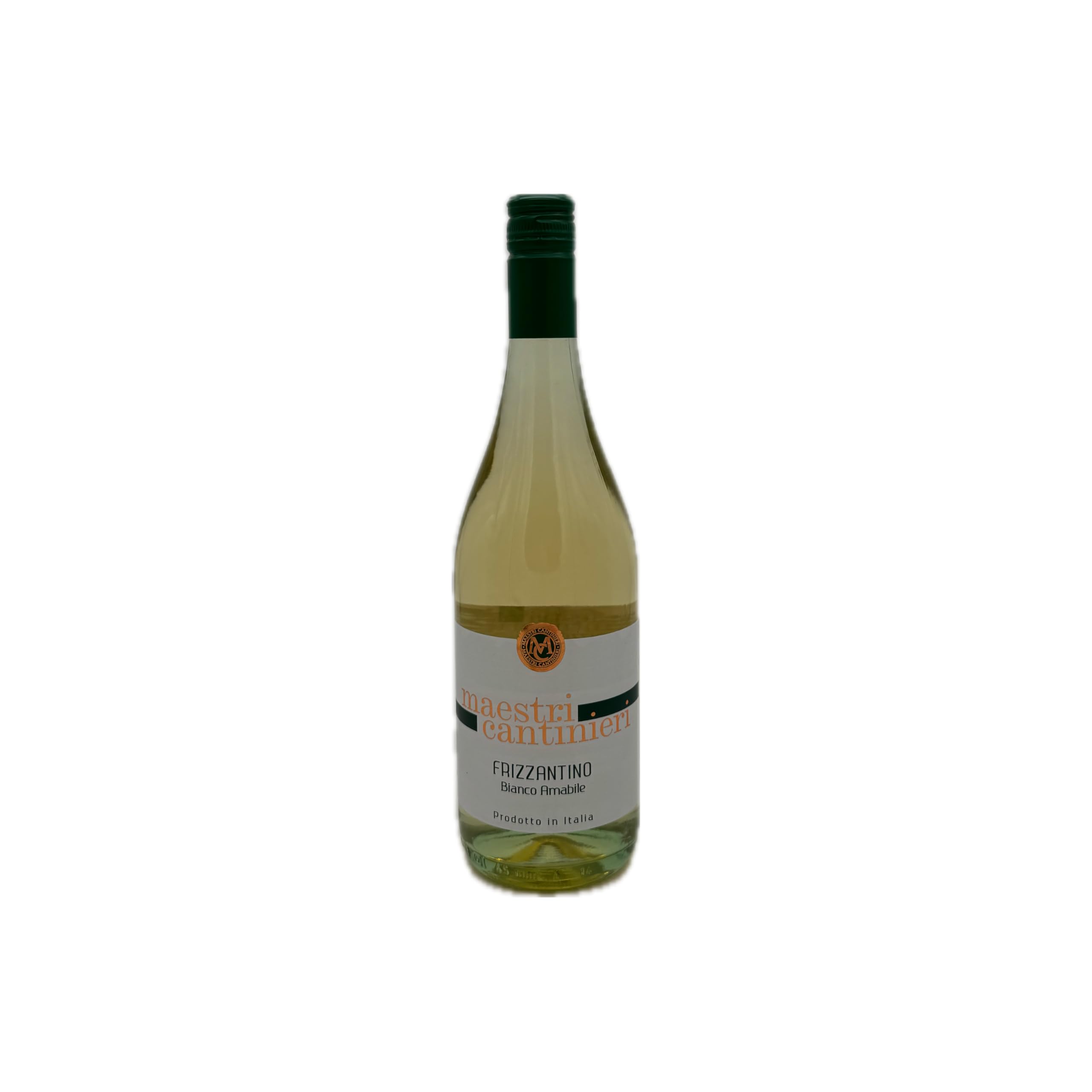 Maestri Cantinieri Frizzantino Bianco Amabile – 6er Pack (6 x 750 ml) – Italienischer Perlwein, Leicht & Fruchtig, Perfekt für Feste & Desserts