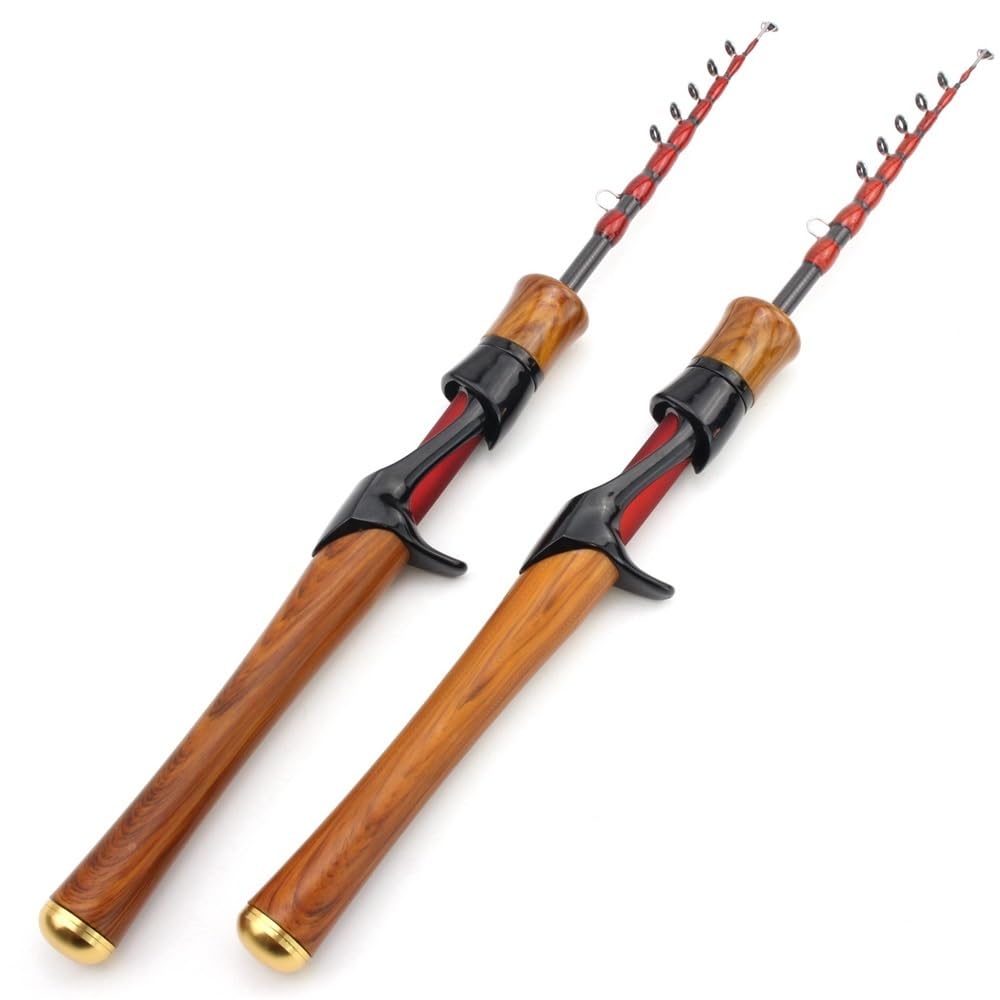 Wędka, Ultralight Collapsible Fly Fishing Rod Gun Handle Design for Portability