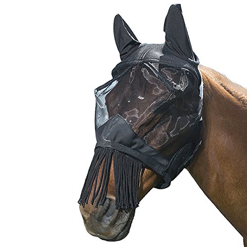 Tough 1 Deluxe Comfort String Nose Fly Mask Black