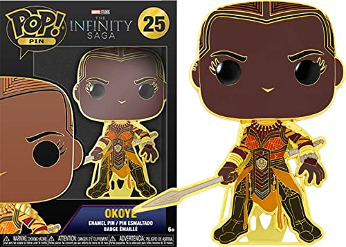 Loungefly POP! Large Enamel Pin MARVEL INFINITY SAGA: OKOYE - Okoye - Avengers Infinity War - Vengadores Infinity War Pins de Esmalte- Broche Coleccionable - para Mochilas Y Bolsos