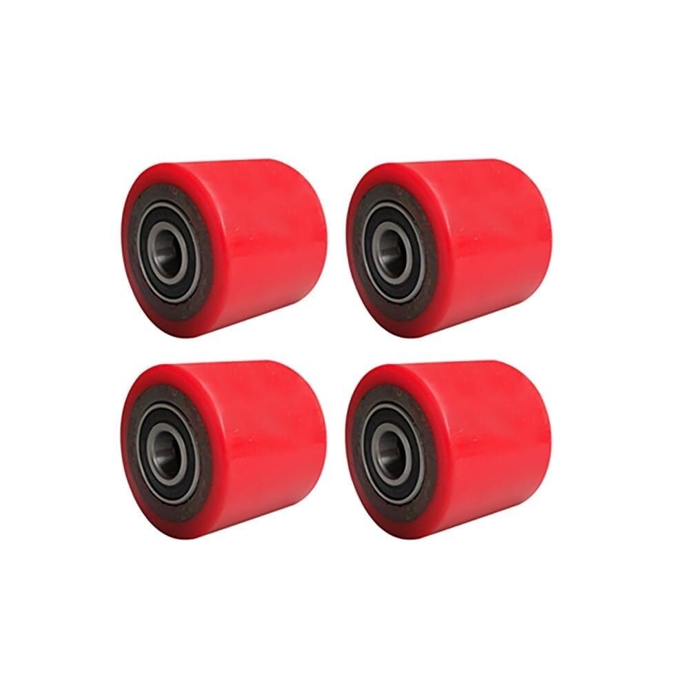 Rulli per Transpallet - Ruote in Poliuretano PU Resistenti Diametro 80mm, Larghezza 60mm, Foro 20mm, Cuscinetti a Sfere Integrati - Accessori per Carrelli Elevatori Manuali