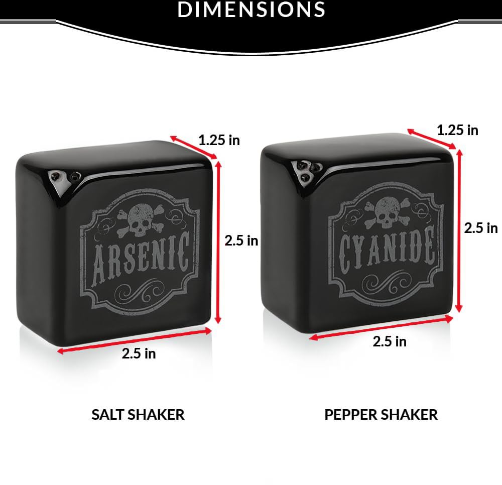 Amazon.com: Funny Salt and Pepper Shakers - Arsenic and Cyanide