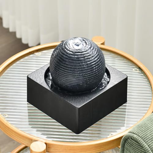 Decoraciones de fuente circular minimalista y moderna de plástico 4