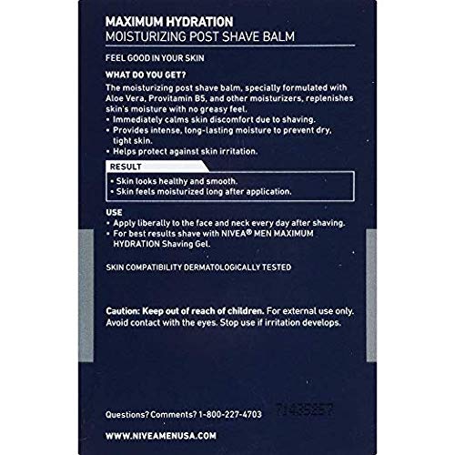 6 x Nivea FOR MEN regenerujący balsam po goleniu, 100 ml