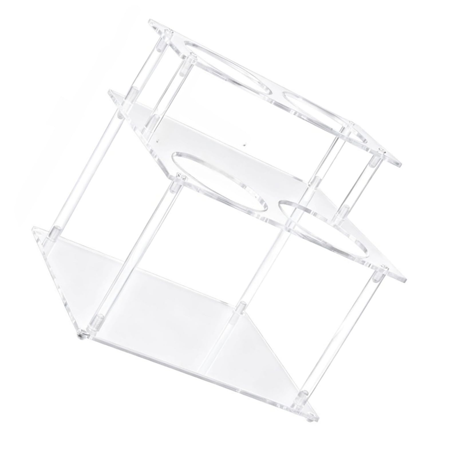 Klynovalu Space Saving Acrylic Shelf for Efficient Storage of Liquor and Bottles in Kitchen Area Bottle Stand