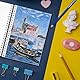 STATIONERY ISLAND A4 Skizzenbuch, 200 g/m² Dickes Papier, Spiralgebundener Zeichenbuch A4 Hardcover, Skizzenblock zum Skizzieren, Illustration, Porträt, 50 Blatt/100 Seiten